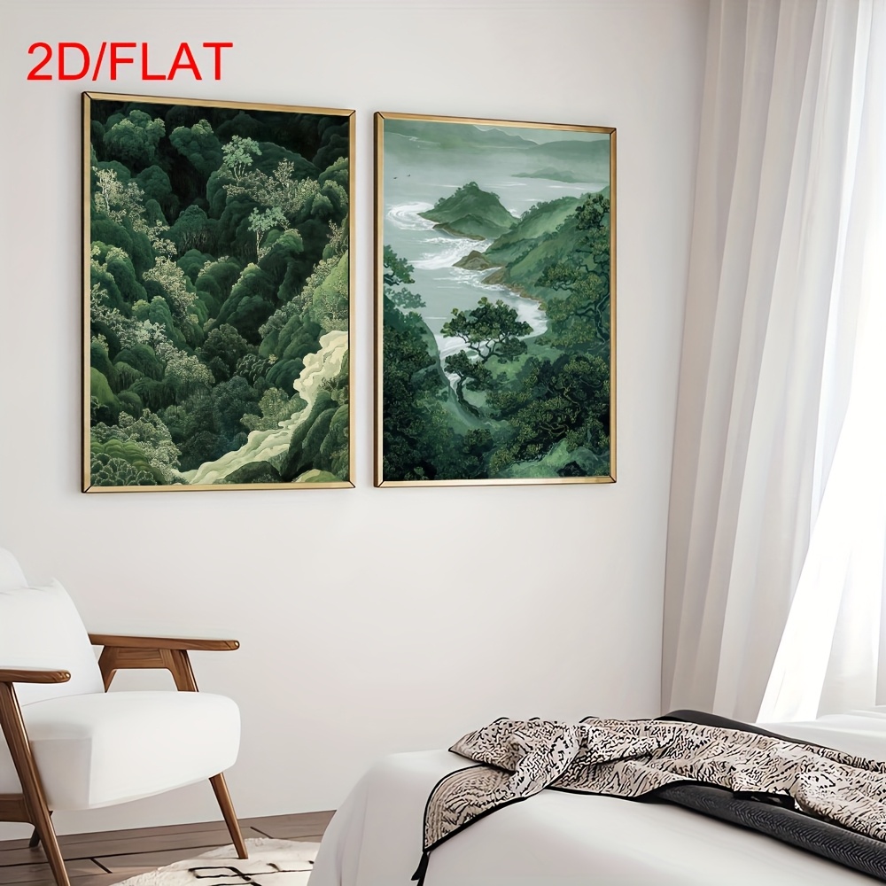 2pcs Modern Green Forest Mount – Home Office Youtube recenzja i cena