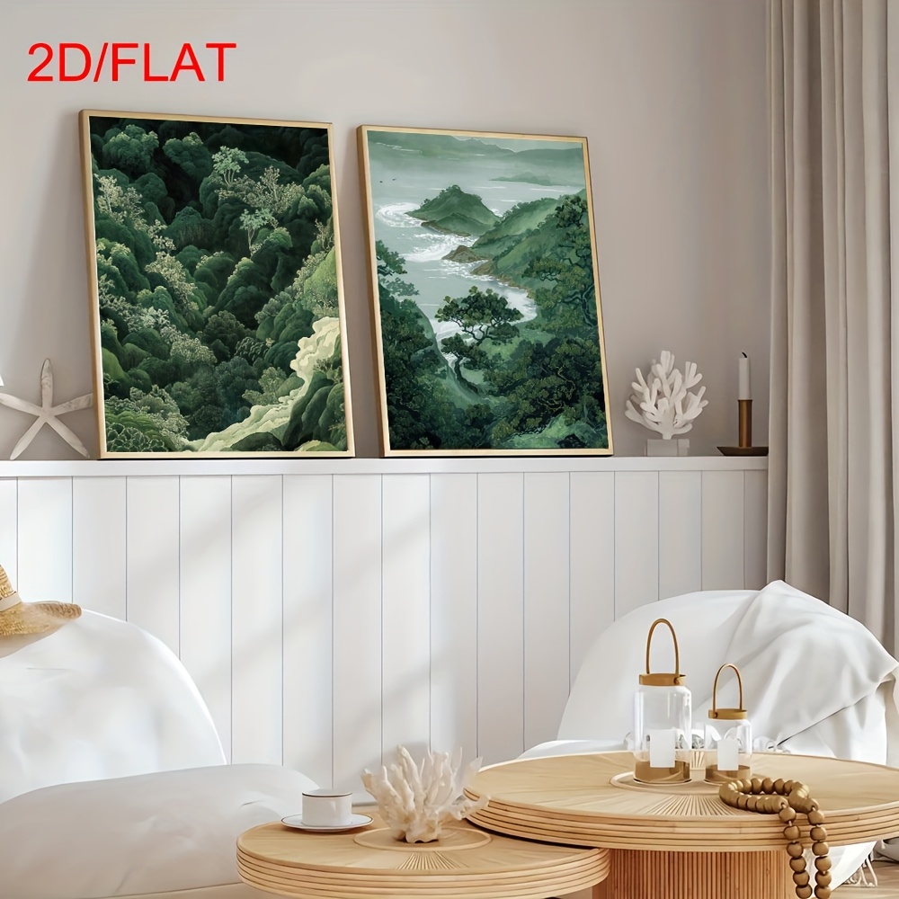 2pcs Modern Green Forest Mount – Home Office Youtube recenzja i cena