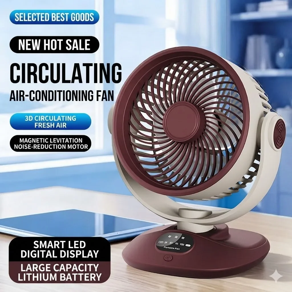 Desktop Fan Rechargeable Turbo – Home Office Jobs recenzja i cena