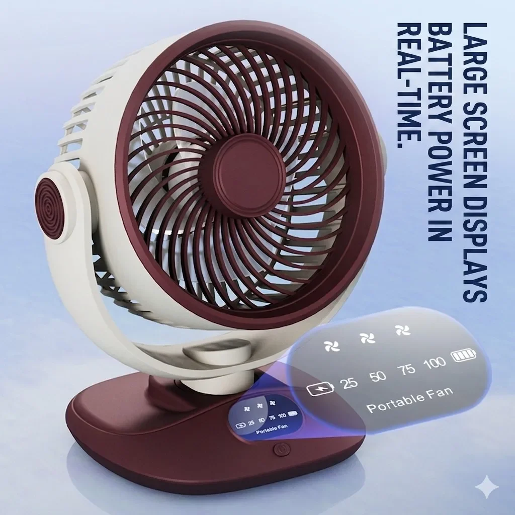 Desktop Fan Rechargeable Turbo – Home Office Jobs recenzja i cena